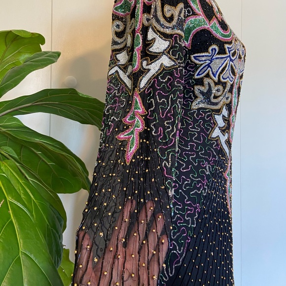 Stunning Vintage Beaded Gown | Vintage Dress - Picture 5 of 16